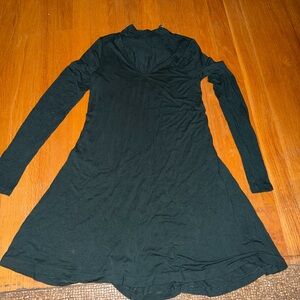 Elegant Black Long Sleeve Dress